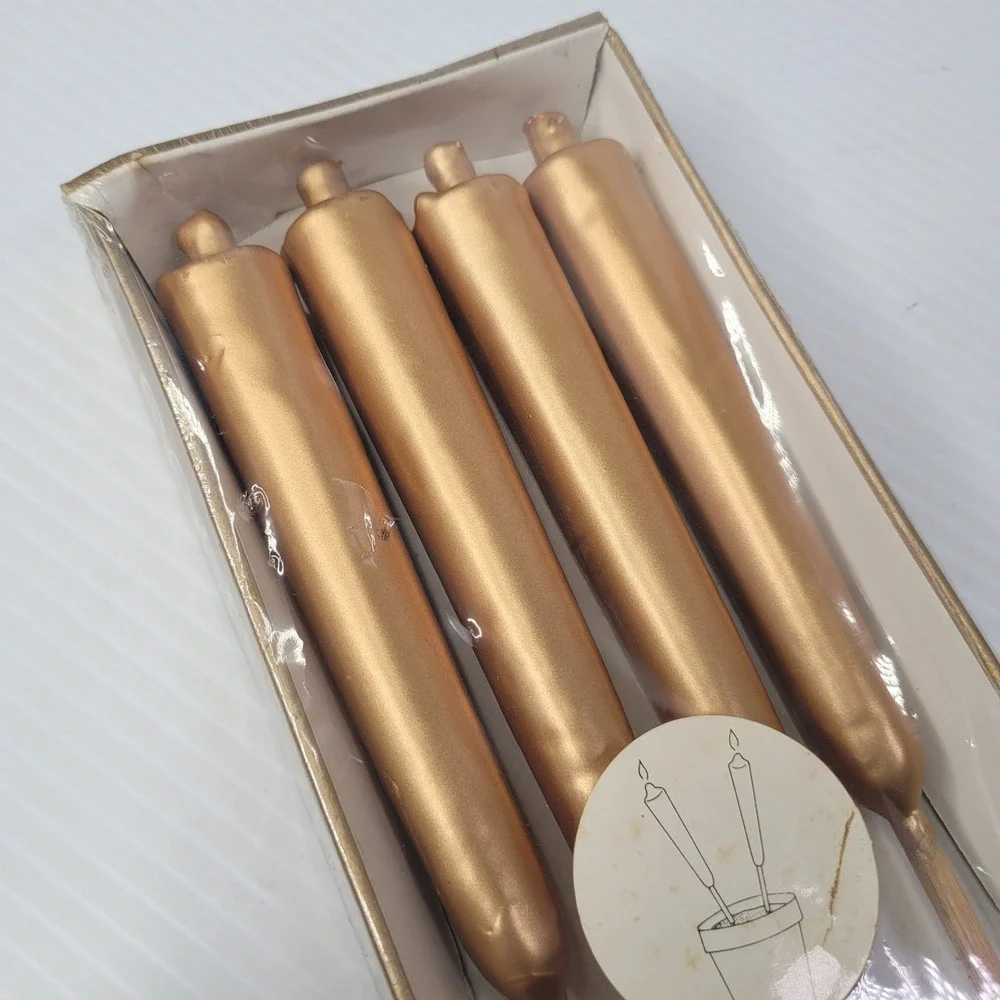 Boston Warehouse Gold Mini Patio Torch Candles Outdoor Torches 2 Sealed Packages